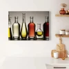 Bricoflor Küchen Bild Mit Olivenöl Und Essig Modernes Leinwandbild Für Küche Und Esszimmer Leinwand Küchenbild In Grau Rot Und Gelb