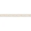 Bricoflor Landhaus Tapetenbordüre Selbstklebend Blümchen Tapeten Bordüre Ideal für Bad und Küche im Landhausstil Vlies Tapetenborte in Weiß und Gold
