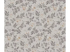 Bricoflor Landhausstil Tapete Für Küche Und Schlafzimmer Graue Vliestapete Floral Vintage Blumentapete Hellgrau Mit Ranken