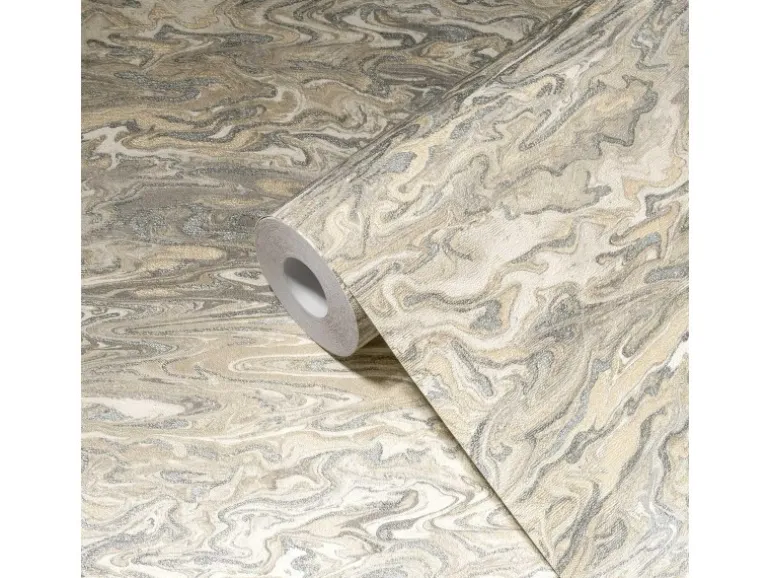 Bricoflor Marmor Tapete Elegant Vlies Mustertapete In Creme Beige Grau Vliestapete Ideal Für Wohnzimmer Und Schlafzimmer
