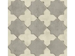Bricoflor Marokkanische Tapete Weiß Grau Vlies Mosaiktapete Orientalisch für Küche und Bad Arabische Vliestapete in Mosaik Fliesenoptik im Orient Stil
