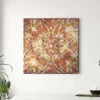 Bricoflor Orientalisches Wandbild In Orange Und Gelb Marokkanisches Leinwandbild Mit Ornament In Mosaik Optik Boho Bild Als Wand Deko Für Wohnzimmer
