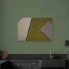 Bricoflor Pop Art Leinwand Bild Im Grafik Stil Modernes Wandbild Mit Geometrischem Muster In Grün Und Grau Grafikdesign Leinwandbild Für Büro