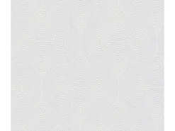 Bricoflor Retro Tapete zum überstreichen 70er Jahre Vliestapete überstreichbar Geometrische Tapete mit Kreisen für Wohnzimmer