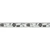 Bricoflor Schmale Tapetenbordüre Selbstklebend Vinyl Tapete mit Blumen in Grau Florale Tapetenborte Ideal für Schlafzimmer und Küche
