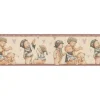 Bricoflor Selbstklebende Bordüre für Babyzimmer Tapetenbordüre mit Teddy Bären Kinderzimmer Tapetenborte in Beige Braun mit Vinyl