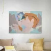 Bricoflor Skandinavisches Leinwandbild In Pastellfarben Wohn Und Schlafzimmer Bild Auf Leinwand Im Scandi Stil Modernes Wandbild Mit Abstraktem Muster