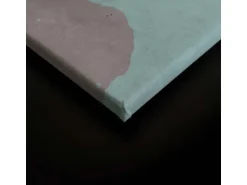 Bricoflor Skandinavisches Leinwandbild In Pastellfarben Wohn Und Schlafzimmer Bild Auf Leinwand Im Scandi Stil Modernes Wandbild Mit Abstraktem Muster