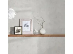 Bricoflor Tapete in Betonoptik Hellgrau Vlies Strukturtapete mit Beton Muster Ideal für Badezimmer und Wohnzimmer