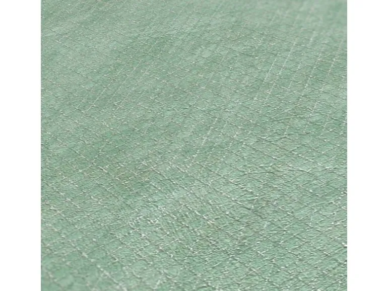 Bricoflor Tapete Salbeigrün mit Muster Vliestapete mit Metallic Effekt in Hellgrün Ideal für Wohnzimmer und Schlafzimmer
