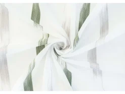 Bricoflor Transparenter Vorhang mit Verdeckten Schlaufen Steen Grün