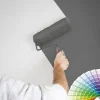 Bricoflor Uni Vliestapete mit Vinyl Einfarbige Tapete Weiß Schlicht zum überstreichen Vlies Wandtapete Dezent Ideal für Büro und Küche überstreichbar