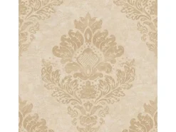 Bricoflor Vlies Barocktapete Creme Gold Edle Barock Tapete in Sandfarben für Schlafzimmer und Wohnzimmer Ornament Vliestapete mit Vinyl Elegant