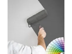 Bricoflor Vlies Strukturtapete Weiß Einfarbige Tapete in Leinenoptik überstreichbar Uni Vliestapete Schlicht zum überstreichen für Wohnzimmer und Bad