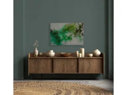 Bricoflor Wandbild Grün Abstrakt Für Wohnzimmer Und Büro Leinwandbild Geometrisch Mit Pixeln In 90 X 60 Cm Deko Bild Farbverlauf