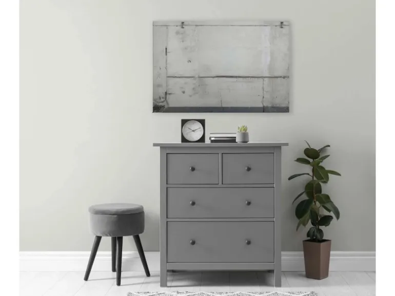 Bricoflor Wandbild Im Industrial Style Alte Wand Deko Bild In Betonoptik Industrie Design Leinwandbild In 90 X 60 Cm Für Küche