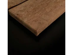 Bricoflor Wandbild Rustikal Braun Leinwandbild In Holzoptik 90 X 60 Cm Bild Mit Eiche Im Landhausstil Ideal Für Wohnzimmer