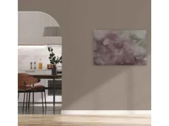 Bricoflor Wandbilder Altrosa Grau Aquarell Bild Abstrakt Für Jugendzimmer Und Schlafzimmer Deko Leinwandbild In 90 X 60 Cm