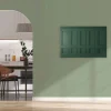 Bricoflor Wandvertäfelung Kassetten Optik Auf Wandbild In Grün 90 X 60 Cm Leinwandbild In 3D Optik Ideal Für Schlafzimmer Und Büro