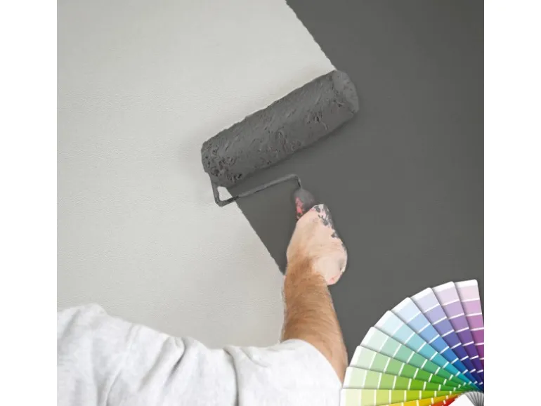 Bricoflor Weiße Strukturtapete Schlicht Einfarbige Vliestapete mit Vinyl Struktur Effekt überstreichbar Helle Uni Tapete zum überstreichen für Diele