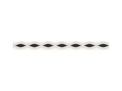 Bricoflor Wellen Tapeten Bordüre in Schwarz Weiß Moderne Tapetenbordüre mit Streifen Selbstklebend Vlies Wandbordüre mit Vinyl
