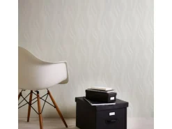 Bricoflor Wellenmuster Tapete Hell Geschwungene Linien Vliestapete mit Vinyl Modern Vlies Mustertapete Schlicht Ideal für Wohnzimmer und Schlafzimmer