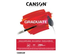 CANSON Graduate Öl- & Acrylmalpapier leicht aufgeraute Oberfläche A4 Naturweiß