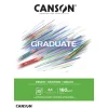 CANSON Graduate Zeichenpapier Leichte Körnung 160gsm 98lb A4 Hellweiß 30 Blatt