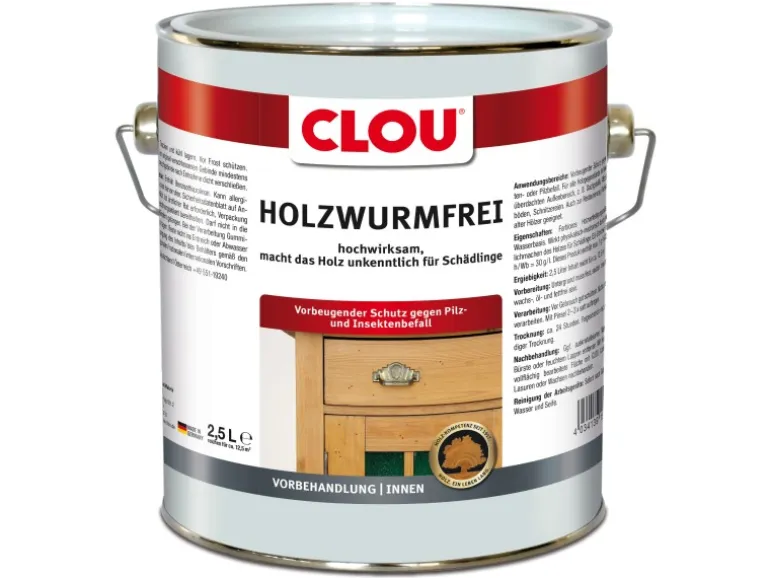 Clou Holzwurm-Frei 2,5 l Farblos