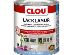 Clou Lack-Lasur Aqua für Holz 375 ml Hellgrau