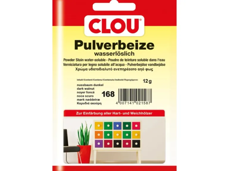 Clou Pulverbeize Nussbaum Dunkel 12 g