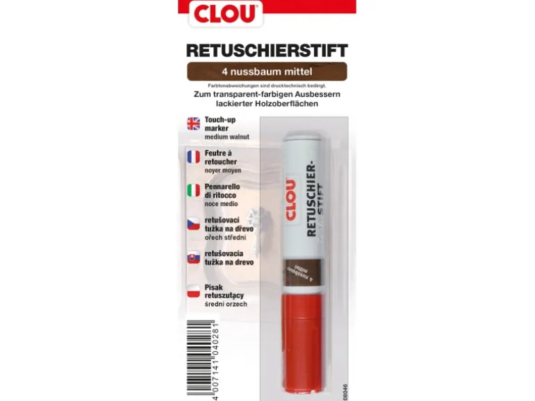 Clou Retuschier-Stift Nussbaum Mittel