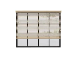 Cocoon Home Concepts Holz Jalousien 90 x 130 50mm Lamellen Naturel