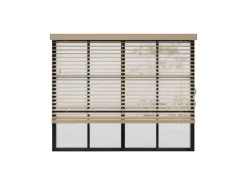 Cocoon Home Concepts Holz Jalousien 100 x 175 50mm Lamellen Naturel