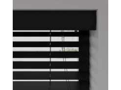 Cocoon Home Concepts Holz Jalousien 230 x 175 50mm Lamellen Schwarz