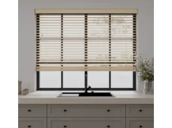 Cocoon Home Concepts Holz Jalousien 240 x 175 50mm Lamellen Naturel