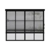 Cocoon Home Concepts Holz Jalousien 160 x 240 50mm Lamellen Schwarz