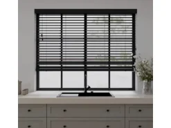 Cocoon Home Concepts Holz Jalousien 100 x 240 50mm Lamellen Schwarz