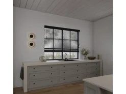 Cocoon Home Concepts Holz Jalousien 100 x 175 50mm Lamellen Schwarz