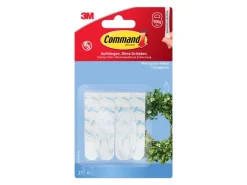 Command Haken-Set Mittelgroß Transparent 6 Stück