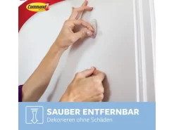 Command Haken-Set Mittelgroß Transparent 6 Stück