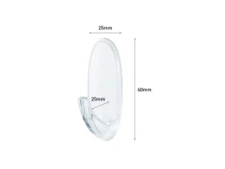 Command Haken-Set Mittelgroß Transparent 6 Stück