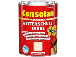 Consolan Wetterschutzfarbe Kieselweiß Seidenglänzend 750 ml