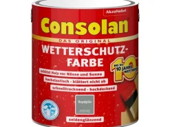 Consolan Wetterschutzfarbe Royalgrün Seidenglänzend 2,5 l