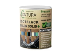 Contura Bootslack Farbig Yacht Buntlack Metall Holz GFK Boot Seidenmatt 1 Liter Weiß RAL 9010 Analog