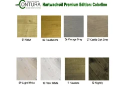 Contura Hartwachsöl Colorline FARBIG Fußbodenöl Parkettöl Möbelöl Holzöl 2,5 Liter 02 Raucheiche