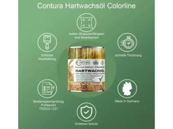 Contura Hartwachsöl Colorline FARBIG Fußbodenöl Parkettöl Möbelöl Holzöl 750ml 01 Farblos