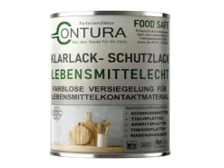 Contura Klarlack Lebensmittelecht Hartlack Food Safe Schneidebrett Tischplatte Holzlack LFGB Lack 750ml