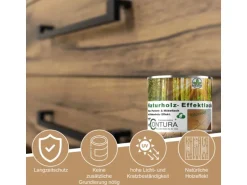 Contura Parkettlack Möbellack Holzlack Naturholzeffekt Lack Matt Naturholz Effektlack 750ml