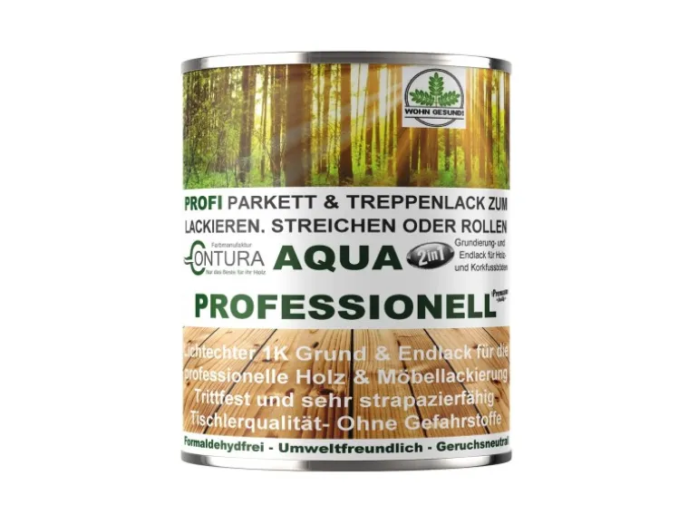 Contura Parkettlack Treppenlack Professionell Lack Fußbodenlack Dielenlack Holzlack Seidenmatt 750ml